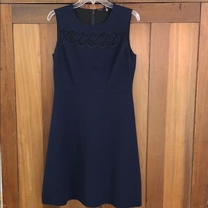 Elie Tahari Navy A-line Dress